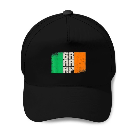 Dirt Biker Irish flag motocross Baseball Caps