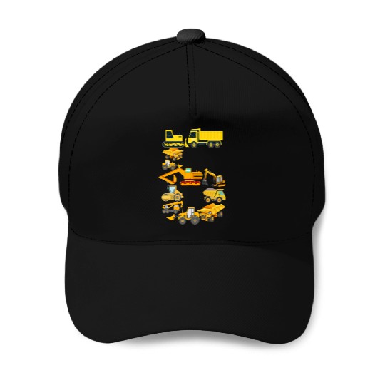 Construction Vehicles Trucks For 6 Year Old Boys Baseball Caps