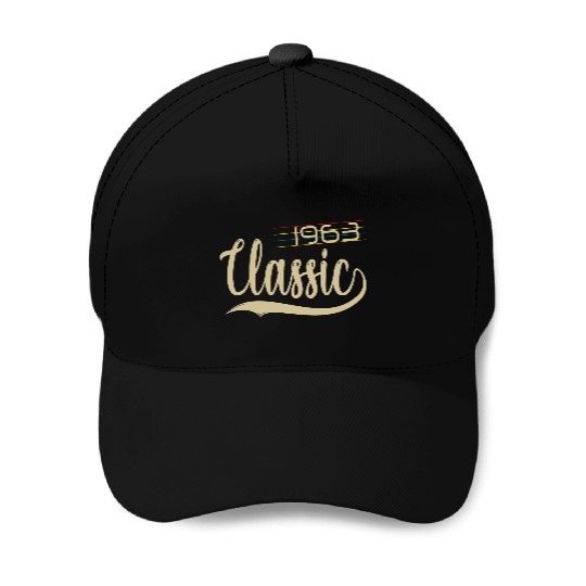 CLASSIC RETRO MADE IN 1963 55TH BIRTHDAY GIDTS 55 Baseball Caps