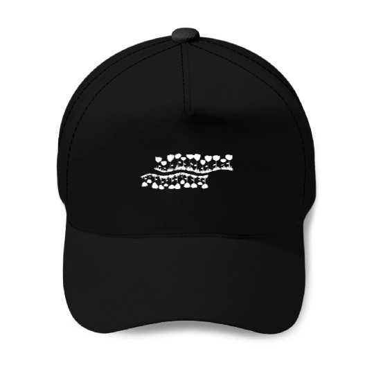 nature line wave grass flowers Baseball Caps
