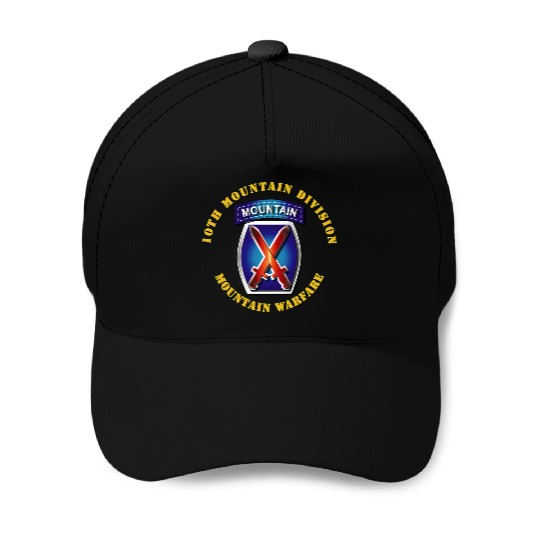 Army 10th Mountain Division SSI Baseball Caps