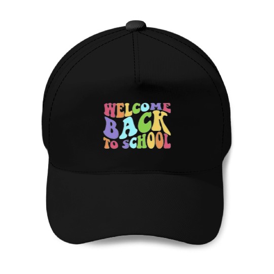 Colorful Welcome Back to School Student Teacher Baseball Caps