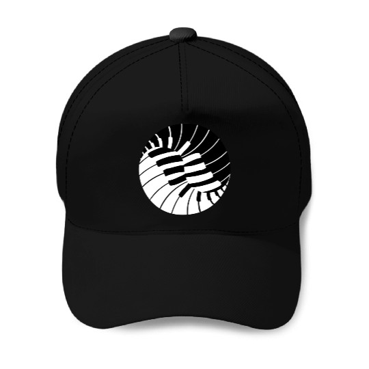 Piano Yin Yang for Yin Yang Art Lover Baseball Caps