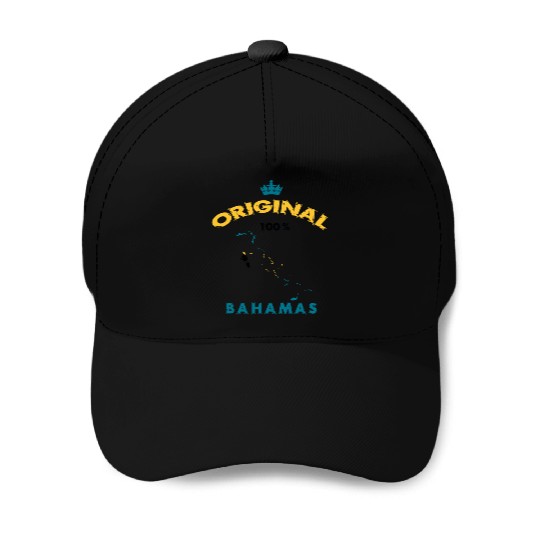 Bahamas original 100% flags design Baseball Caps