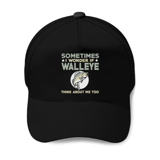 Funny Walleye Fishing Lover Baseball Caps