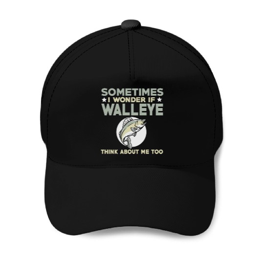 Funny Walleye Fishing Lover Baseball Caps