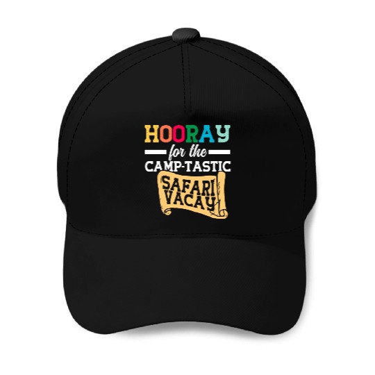 Safari Vacation Camping Travel Guide Baseball Caps