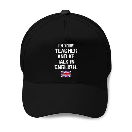 British English Teacher Baseball Caps
