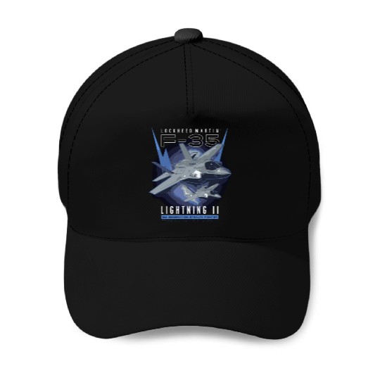 F-35 Lightning Ii 5Th Gen Stealth Fighter Baseball Caps