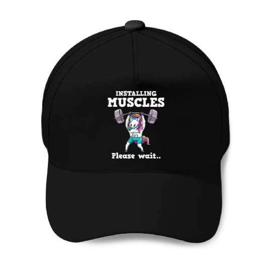 Unicorn Muscle Workout Fitness Training Sport Gym Baseball Caps