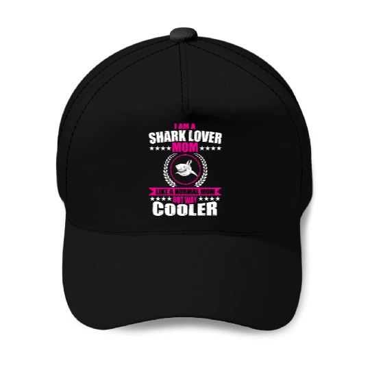 Shark Lover Mom Baseball Caps