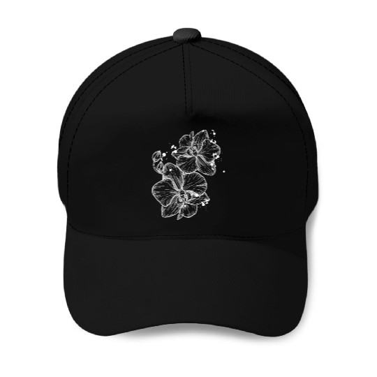 Breathtaking amazing orchid (white version) Baseball Caps