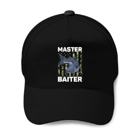 Master Baiter - Wels Catfish Hunter Baseball Caps