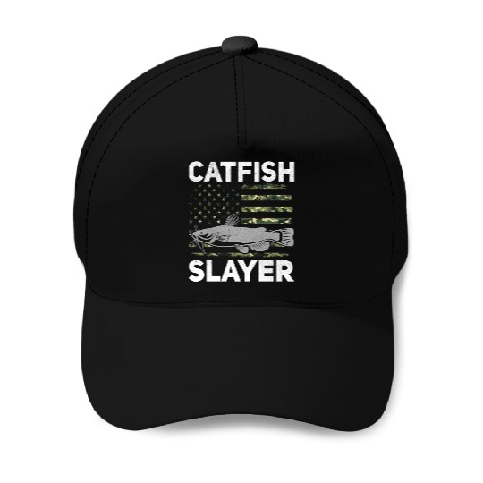 Catfish Slayer - Wels Catfish Hunter Baseball Caps