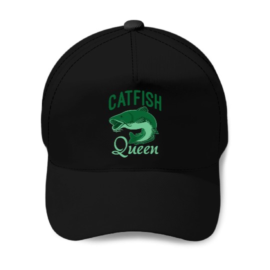 Wels Catfish Design For A Catfish Queen Baseball Caps