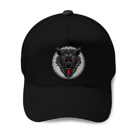 Be Strong As A Wolf Baseball Caps