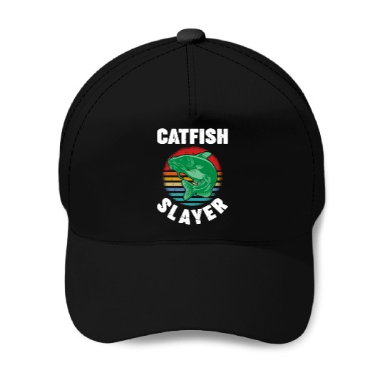 Catfish Slayer - Wels Catfish Hunter Baseball Caps