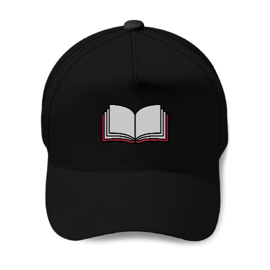 school open book pages Baseball Caps