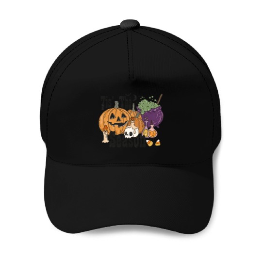 Fun Halloween Designs Tis the Season Baseball Caps