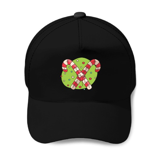 candy canes Baseball Caps