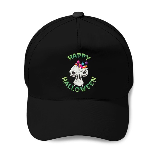Candy Skull Happy Halloween Cartoon Baseball Caps
