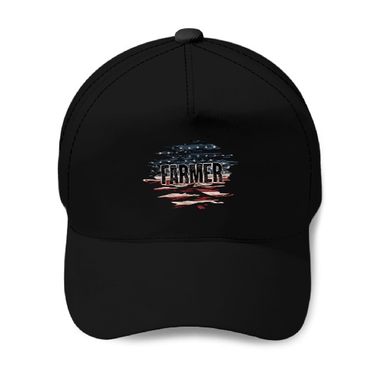 American Flag Farmer Baseball Caps, Heifer Baseball Caps, Farm Gir