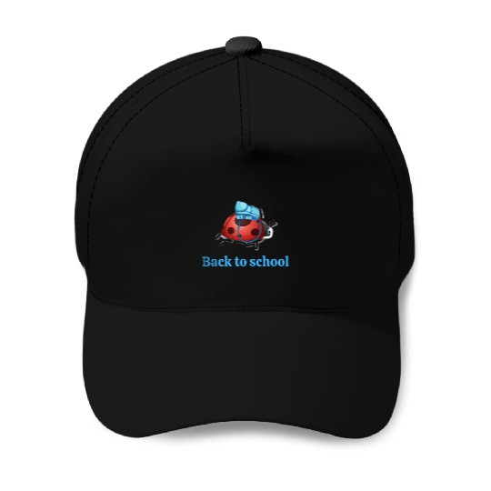 Ladybug back to school Baseball Caps