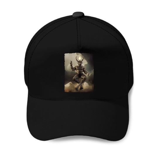 Daddy Baphomet dark PG Baseball Caps