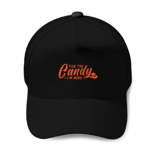 The Candy I´M Here Halloween Orange Baseball Caps