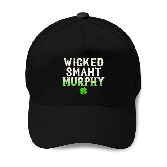 Wicked Smaht Murphy Clan Boston Irish Slang Baseball Caps