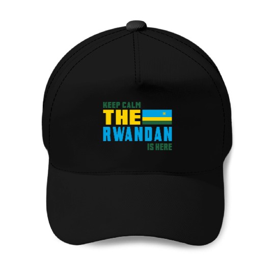 Keep calm Rwanda flag design Baseball Caps