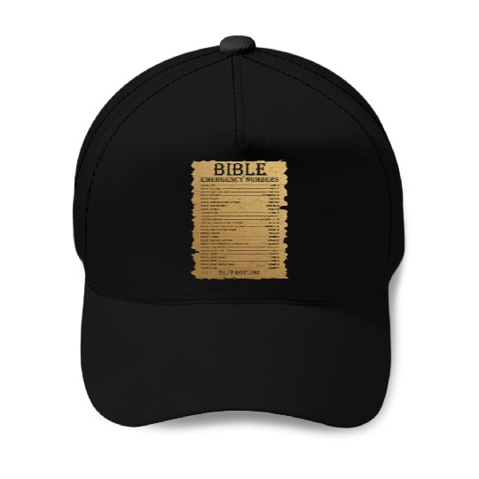 Funny Bible Emergency Number Jesus Christian Baseball Caps