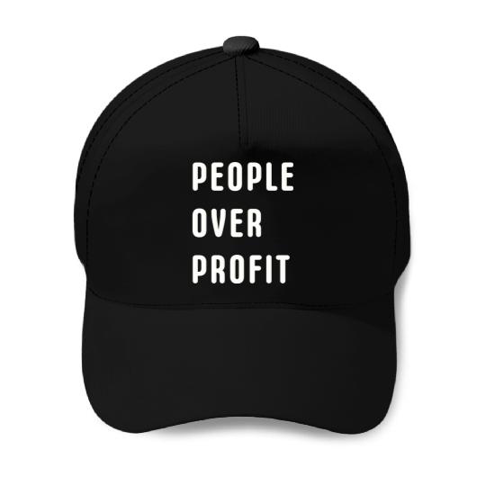 People Over Profit Anti Capitalism Protest Baseball Caps
