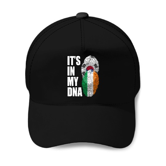 South Korean And Irish Mix Heritage DNA Flag Baseball Caps