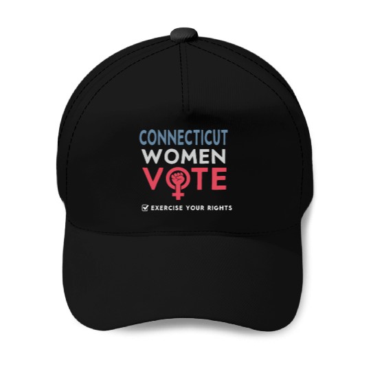 Connecticut Women Vote Voter 2022 Election Baseball Caps