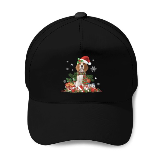Christmas Beagle Dog Cute Baseball Caps
