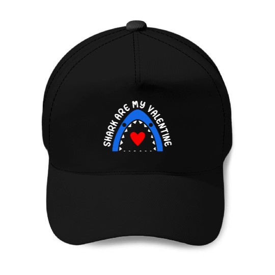 Freedive Sharks Are My Valentine Freediving Apnoe Baseball Caps
