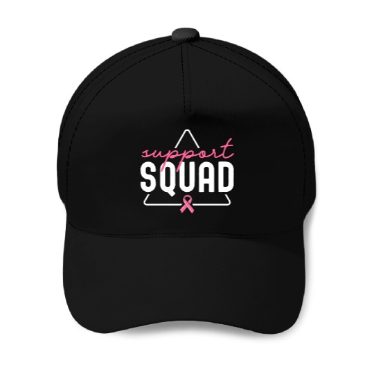 Breast Cancer Support Squad Matching Family Baseball Caps