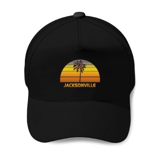 Jacksonville Florida Palm Tree Christmas Lights Baseball Caps
