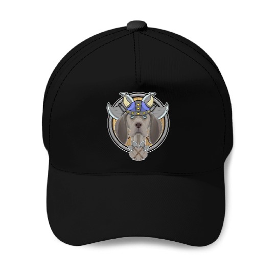 Weimaraner I Valhalla I Viking Baseball Caps