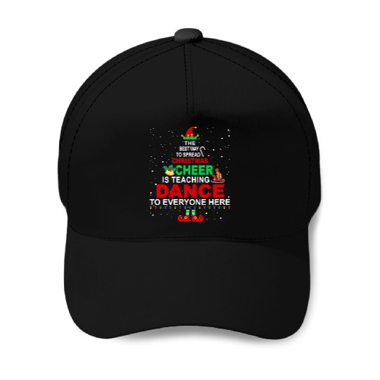 Dance Teacher Christmas Baseball Caps Elf Cheer Baseball Caps