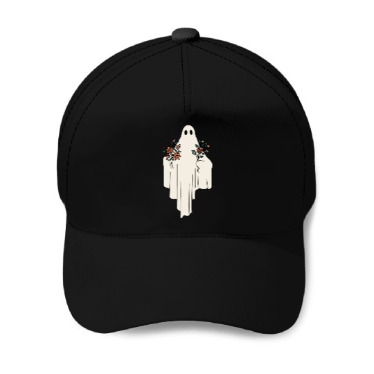 Cute Flower Ghost Women Halloween Party Costume Baseball Caps