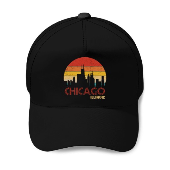 Chicago Illinois City Baseball Caps