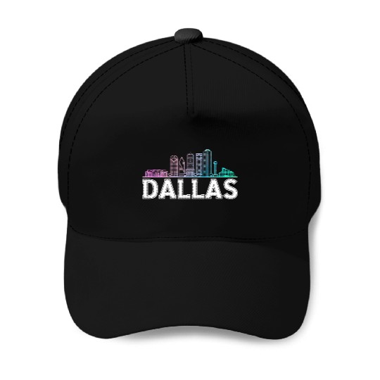 Dallas City Texas Dallas Baseball Caps