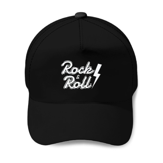 Rock & Roll Music Style Genre Guitar Rock Band Baseball Caps
