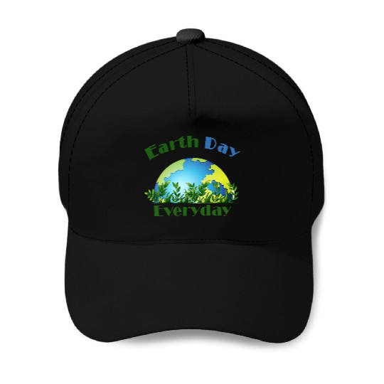 Earth Day Everyday Planet Earth Baseball Caps
