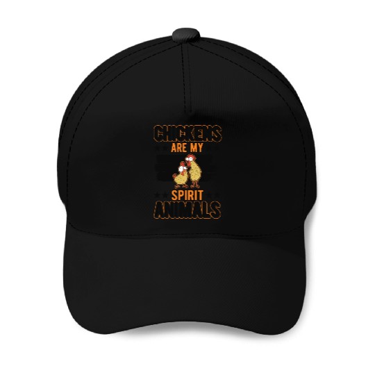 Chickens Spirit Animal Chicken Baseball Caps