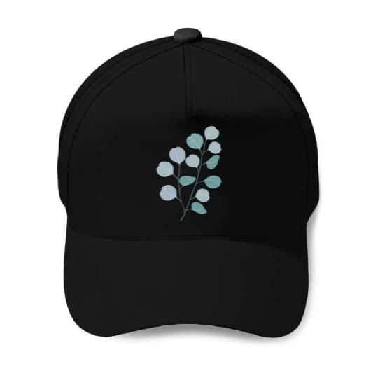 Eucalyptus evergreen design - natural plant leaves Baseball Caps