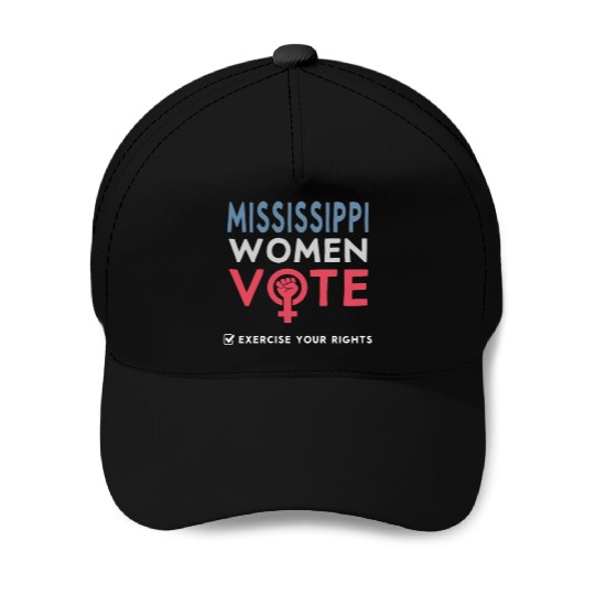 Mississippi Women Vote Voter 2022 Election Baseball Caps