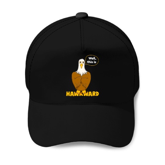 Hawk Word Pun for Animal Lovers Baseball Caps